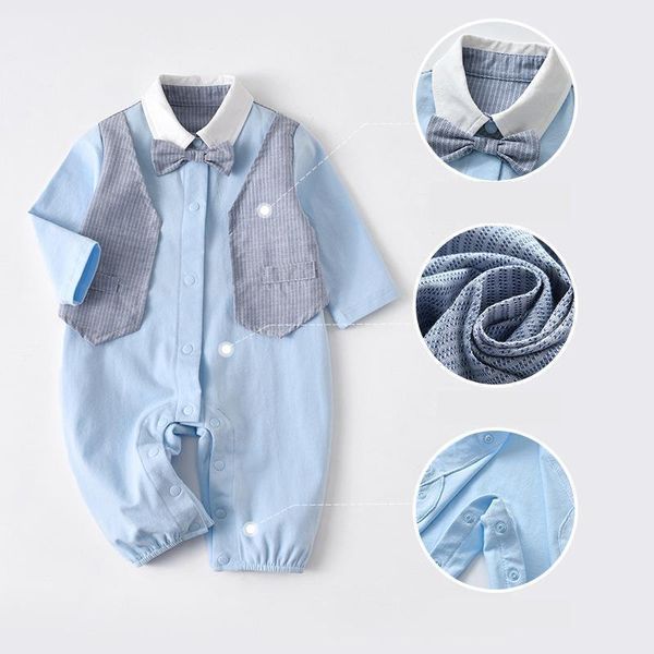 jumpsuits korean baby boy long sleeve patchwork romper kids summer spring infant gentleman toddler born outfit autumn fashion jumpsuit, Blue
jumpsuits korean baby boy long sleeve patchwork romper kids summer spring infant gentleman toddler born outfit autumn fashion jumpsuit, Blue