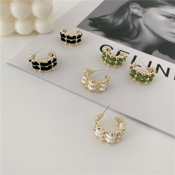 stud 2021 korean vintage fashion design metal c-shaped braided earrings for women girl daily accessories, Golden;silver
stud 2021 korean vintage fashion design metal c-shaped braided earrings for women girl daily accessories, Golden;silver