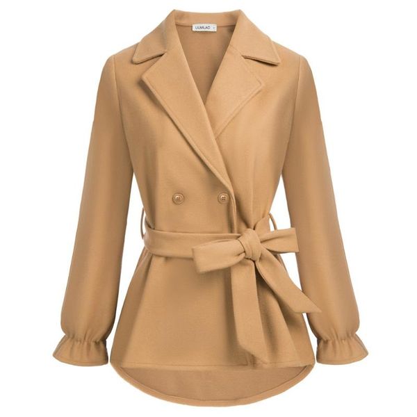 women's jackets liumilac women high-low hem overcoat with belt long sleeve lapel coat belt-fitted loops matched is removable, Black;brown
women's jackets liumilac women high-low hem overcoat with belt long sleeve lapel coat belt-fitted loops matched is removable, Black;brown