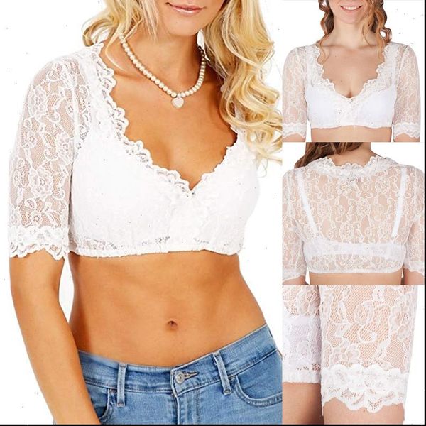womens shirt women oktoberfest lace short german dirndl blouse beerfest wrap crop female v neck thin sleeve, White
womens shirt women oktoberfest lace short german dirndl blouse beerfest wrap crop female v neck thin sleeve, White