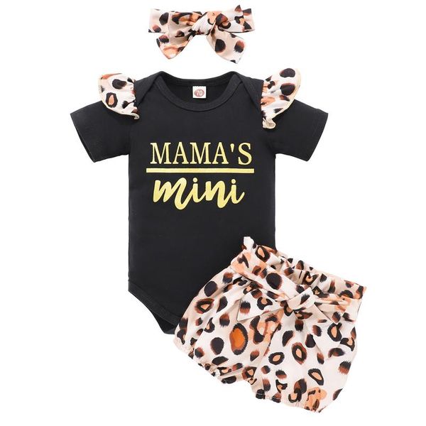 clothing sets toddler baby girl set summer mother's day letter leopard printed romper shorts headband suits born infant clothes, White
clothing sets toddler baby girl set summer mother's day letter leopard printed romper shorts headband suits born infant clothes, White