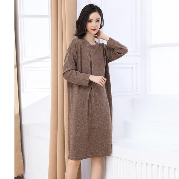 casual dresses women sweater knit wool dress spring autumn o-neck female pullover, Black;gray
casual dresses women sweater knit wool dress spring autumn o-neck female pullover, Black;gray