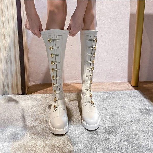 boots ladies retro mid-tube zipper shoelace lace leather metal button punk fashion fall winter, Black
boots ladies retro mid-tube zipper shoelace lace leather metal button punk fashion fall winter, Black