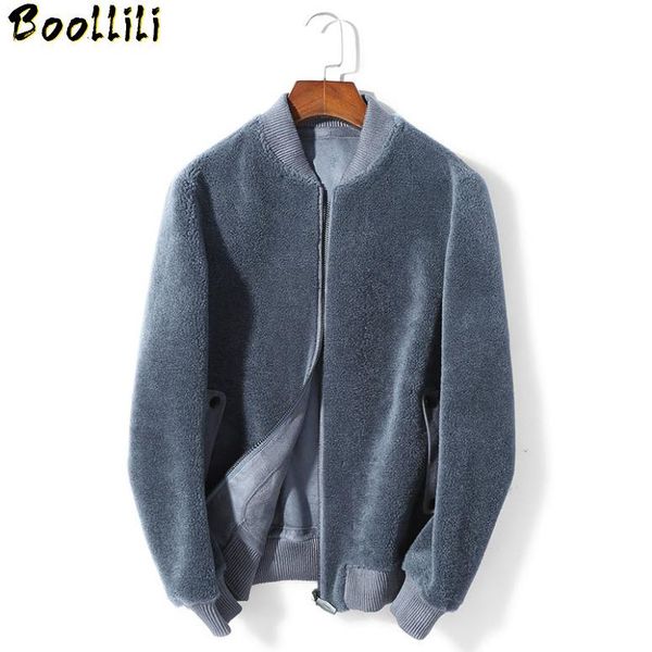 men's leather & faux boollili real fur coat men jacket winter 100% wool sheep shearing short korean bomber erkek mont 2021, Black
men's leather & faux boollili real fur coat men jacket winter 100% wool sheep shearing short korean bomber erkek mont 2021, Black