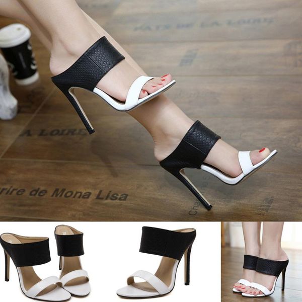 fashion women mules sandals high heels stiletto open toe peep black white party summer thin pumps shoes slippers
fashion women mules sandals high heels stiletto open toe peep black white party summer thin pumps shoes slippers