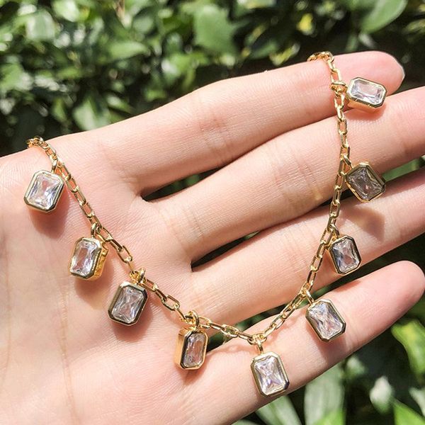 pendant necklaces gold copper necklace set in little square green white cubic zirconia fashion for women jewelry 2021 statement, Silver
pendant necklaces gold copper necklace set in little square green white cubic zirconia fashion for women jewelry 2021 statement, Silver