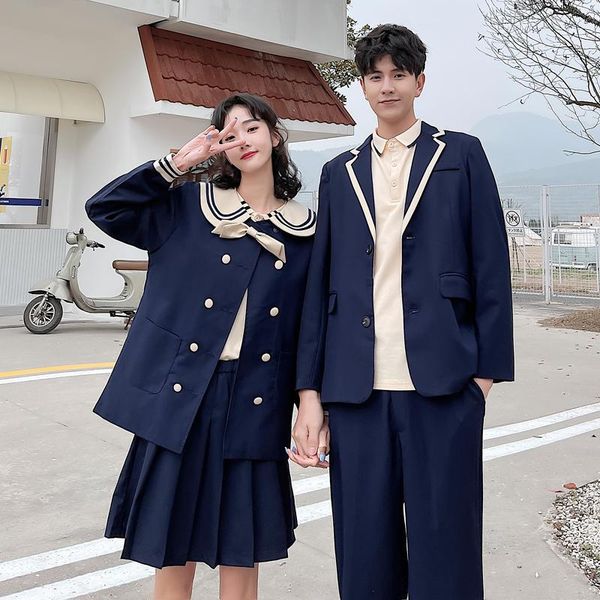 clothing sets make the navy uniform wind suits class costumes in spring and autumn outfit jk uniforms, White
clothing sets make the navy uniform wind suits class costumes in spring and autumn outfit jk uniforms, White