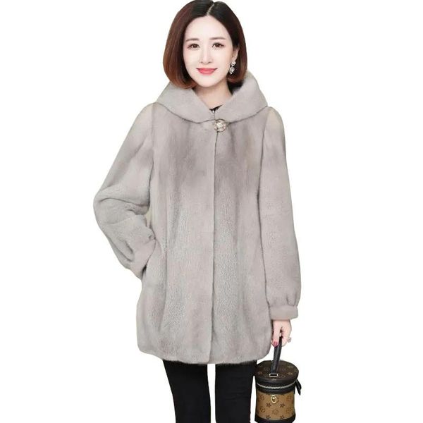 women's fur & faux 2021 autumn winter imitation mink velvet overcoat women thick warm outwear hooded long coat female parka lu2240, Black
women's fur & faux 2021 autumn winter imitation mink velvet overcoat women thick warm outwear hooded long coat female parka lu2240, Black