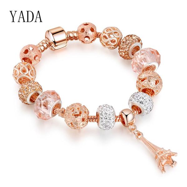 charm bracelets yada gifts rose gold eiffel tower bracelets&bangles handmade for women 2021 friendship crystal bracelet bt200192, Golden;silver
charm bracelets yada gifts rose gold eiffel tower bracelets&bangles handmade for women 2021 friendship crystal bracelet bt200192, Golden;silver