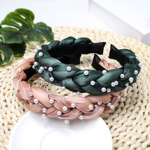 haimeikang pearl twist hair bands headbands for women thick bezel hoop solid color headwear fashion winter accessories
haimeikang pearl twist hair bands headbands for women thick bezel hoop solid color headwear fashion winter accessories