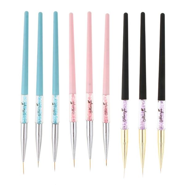 massage gun 3pcs nail art design painting drawing polish applying brushes dotting pen tools kit - reusable, easy to clean 
massage gun 3pcs nail art design painting drawing polish applying brushes dotting pen tools kit - reusable, easy to clean