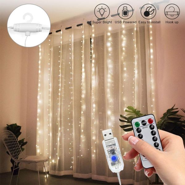 strings usb power led curtain string lights with hooks 3m remote control 8 modes christmas fairy light holiday home decoration
strings usb power led curtain string lights with hooks 3m remote control 8 modes christmas fairy light holiday home decoration