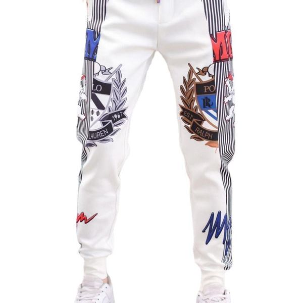 men's pants summer 2021 casual korean style fashion printing slim white sports leggings, Black
men's pants summer 2021 casual korean style fashion printing slim white sports leggings, Black