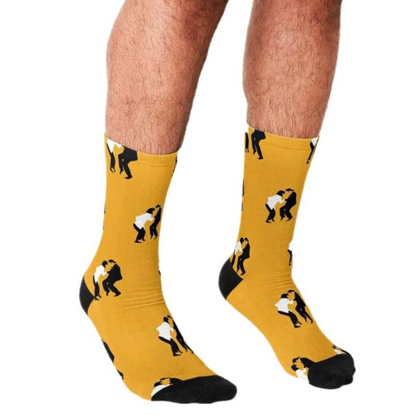 men's socks 2021 funny fiction dancing pattern printed hip hop men happy cute boys street style crazy for, Black
men's socks 2021 funny fiction dancing pattern printed hip hop men happy cute boys street style crazy for, Black