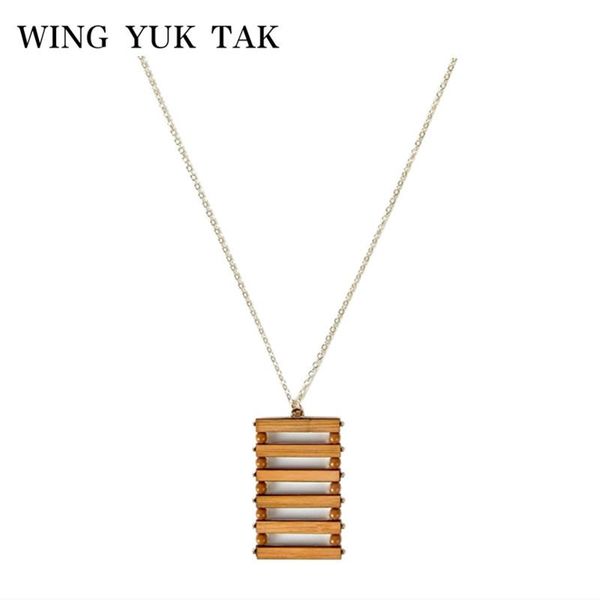 pendant necklaces arrival geometric bamboo necklace for women vintage wooden boho long fashion wing yuk tak charm jewelry, Silver
pendant necklaces arrival geometric bamboo necklace for women vintage wooden boho long fashion wing yuk tak charm jewelry, Silver