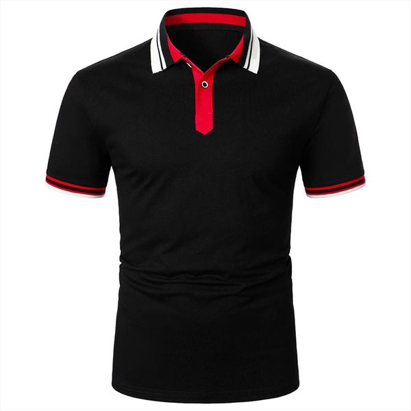 fashion sports mens polo shirt spring and summer casual business short sleeved lapel breathable shirts, White;black
fashion sports mens polo shirt spring and summer casual business short sleeved lapel breathable shirts, White;black