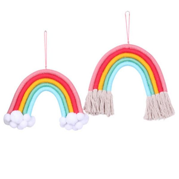 macrame rainbow wall hanging decorative colorful boho handmade decoration for baby shower party girls bedroom objects & figurines
macrame rainbow wall hanging decorative colorful boho handmade decoration for baby shower party girls bedroom objects & figurines