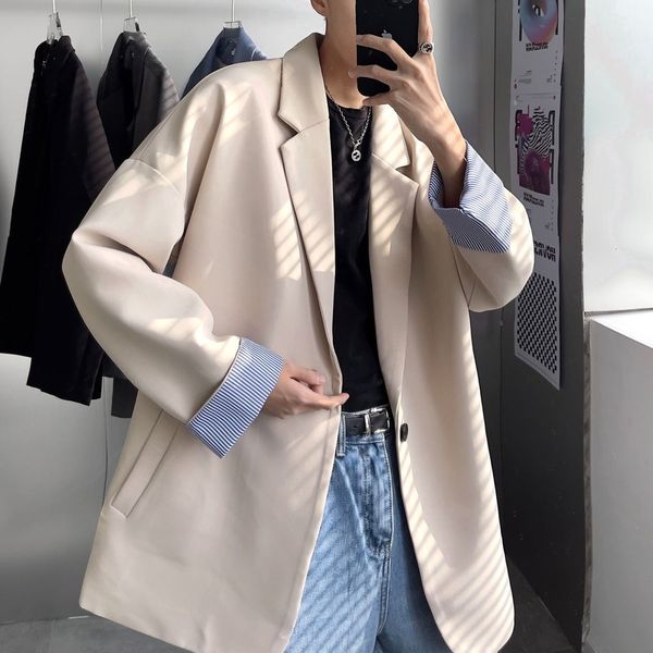 Mens Casual Korean Suit Jacket 2021 New Handsome Male Autumn Thin Fashion Single Button Blue Blazer Autumn Tide, White;black
Mens Casual Korean Suit Jacket 2021 New Handsome Male Autumn Thin Fashion Single Button Blue Blazer Autumn Tide, White;black