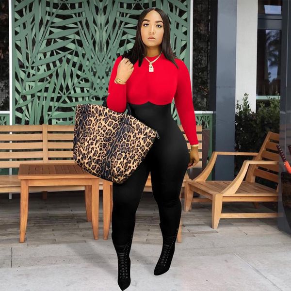 women's bodycon jumpsuit, long sleeve crew neck color block skinny one piece romper pants jumpsuits & rompers, Black;white
women's bodycon jumpsuit, long sleeve crew neck color block skinny one piece romper pants jumpsuits & rompers, Black;white