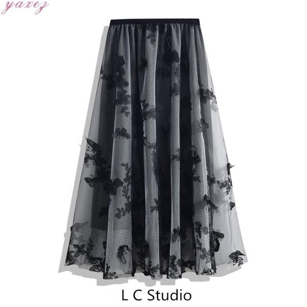 skirts 2021 multi-layers butterfly embroidered mesh skirt female high waist fairy black midi vintage ladies tutu
skirts 2021 multi-layers butterfly embroidered mesh skirt female high waist fairy black midi vintage ladies tutu