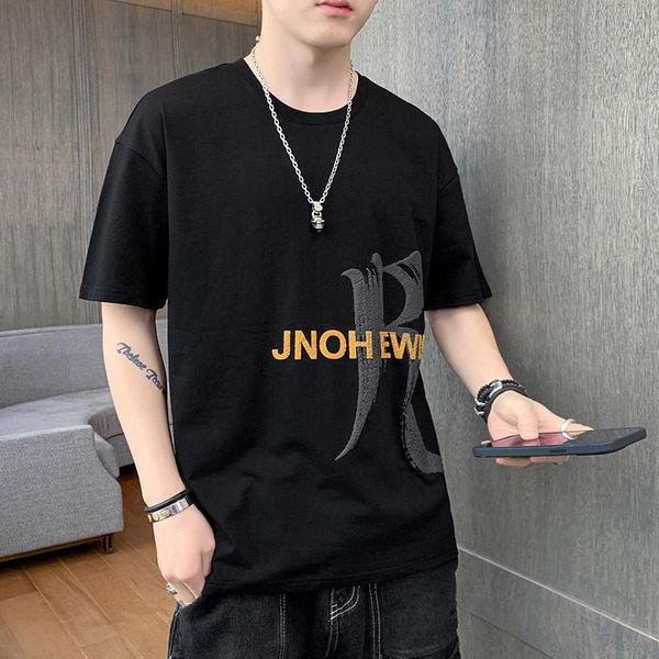 men's t-shirts hong kong style t-shirt short sleeve ins logo trend letters all-match cotton round collar half t-shirt81109, White;black
men's t-shirts hong kong style t-shirt short sleeve ins logo trend letters all-match cotton round collar half t-shirt81109, White;black