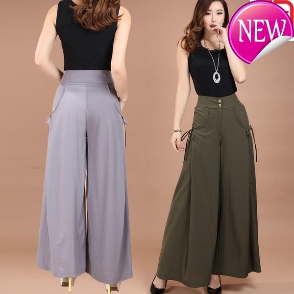 women's pants & capris size plus summer fashion women solid wide leg loose cotton dress female casual skirt trousers culottes, Black;white
women's pants & capris size plus summer fashion women solid wide leg loose cotton dress female casual skirt trousers culottes, Black;white