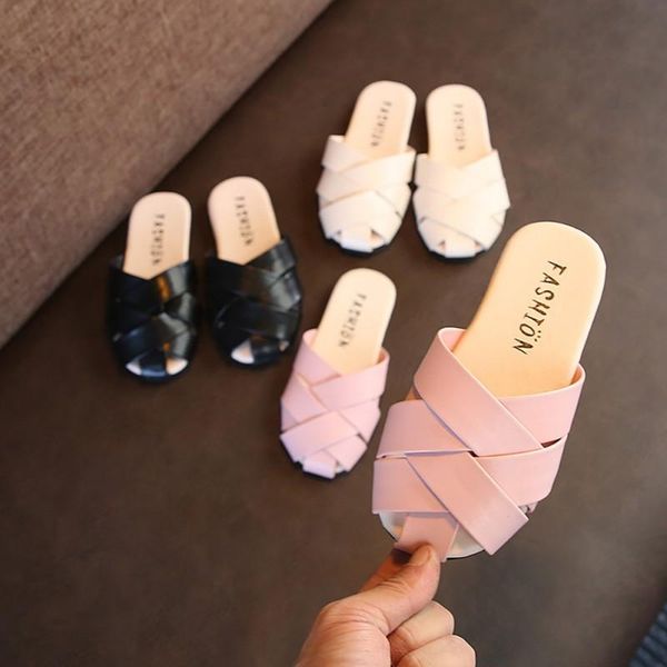 slipper children' slippers flat bottom slip out fashion woven girls baotou sandals and home house shoes princess, Black;grey
slipper children' slippers flat bottom slip out fashion woven girls baotou sandals and home house shoes princess, Black;grey