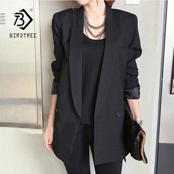women's suits & blazers arrival classical black notched split double breasted loose casual blazer office lady plus size s c87324x, White;black
women's suits & blazers arrival classical black notched split double breasted loose casual blazer office lady plus size s c87324x, White;black
