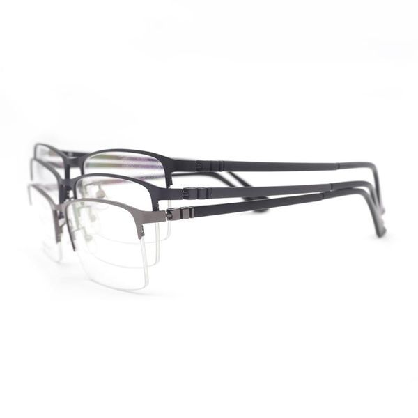 fashion sunglasses frames glasses frame myopia flat mirror metal men's half prescription men 6169, Black
fashion sunglasses frames glasses frame myopia flat mirror metal men's half prescription men 6169, Black