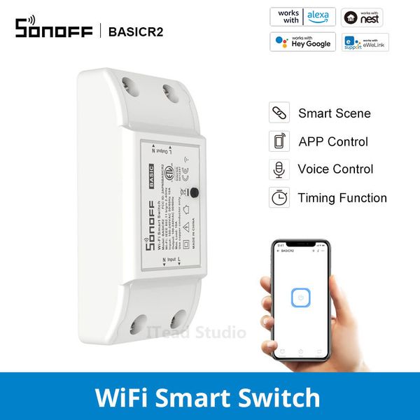 sonoff basicr2 smart home automation diy intelligent wifi wireless remote control universal relay module works with ewelink
sonoff basicr2 smart home automation diy intelligent wifi wireless remote control universal relay module works with ewelink