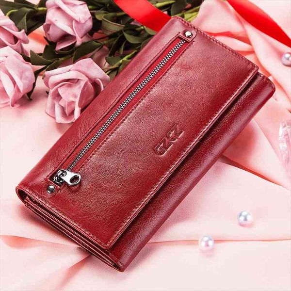 fashion genuine leather wallet soft women purse id card holder coin pocket clutch carteira feminina rfid, Red;black
fashion genuine leather wallet soft women purse id card holder coin pocket clutch carteira feminina rfid, Red;black