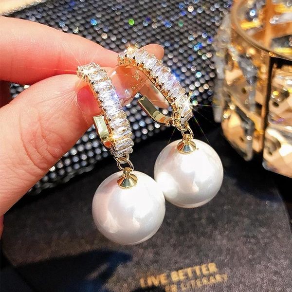 dangle & chandelier aensoa 2021 fashion oversized white pearl drop earrings for women bohemian golden round earring korean wedding jewelry, Silver
dangle & chandelier aensoa 2021 fashion oversized white pearl drop earrings for women bohemian golden round earring korean wedding jewelry, Silver