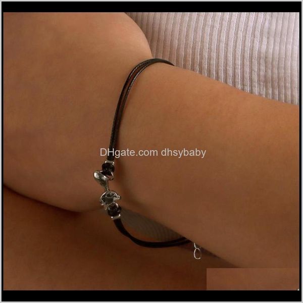 link, bracelets drop delivery 2021 european and american fashion trend cat face modeling chain simple , generous personality womens jewelry, Black
link, bracelets drop delivery 2021 european and american fashion trend cat face modeling chain simple , generous personality womens jewelry, Black