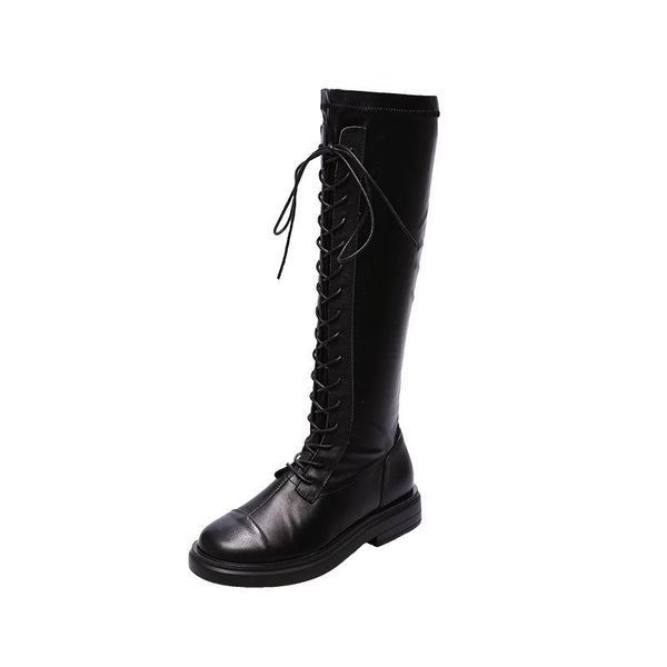 boots autumn style long leather flat knight tall thin skinny fashion stretch children, Black
boots autumn style long leather flat knight tall thin skinny fashion stretch children, Black