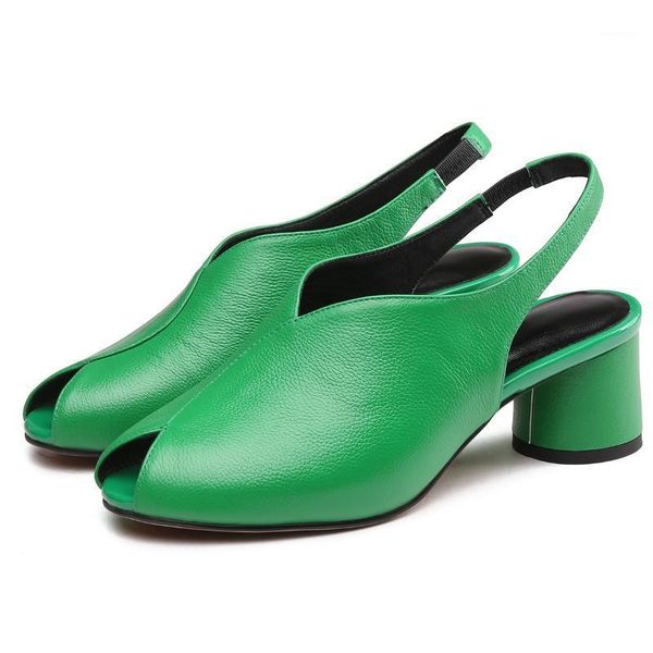 sandals women's genuine leather thick high heel peep toe elastic slip-on slingback pumps elegant ladies summer evening dress slim shoes, Black
sandals women's genuine leather thick high heel peep toe elastic slip-on slingback pumps elegant ladies summer evening dress slim shoes, Black