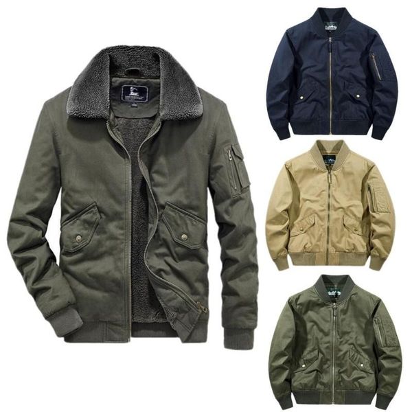 men's jackets men bomber jacket autumn and winter warm baseball fleece casual he tactical outerwear thick male coats large size m-5xl, Black;brown
men's jackets men bomber jacket autumn and winter warm baseball fleece casual he tactical outerwear thick male coats large size m-5xl, Black;brown