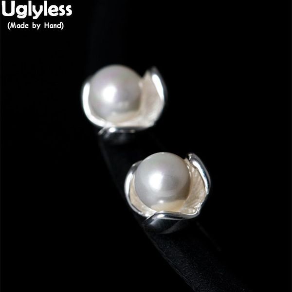 uglyless 100% real 925 sterling silver flower stud earrings for women 3 petals flowers studs natural pearls brincos fine jewelry, Golden;silver
uglyless 100% real 925 sterling silver flower stud earrings for women 3 petals flowers studs natural pearls brincos fine jewelry, Golden;silver