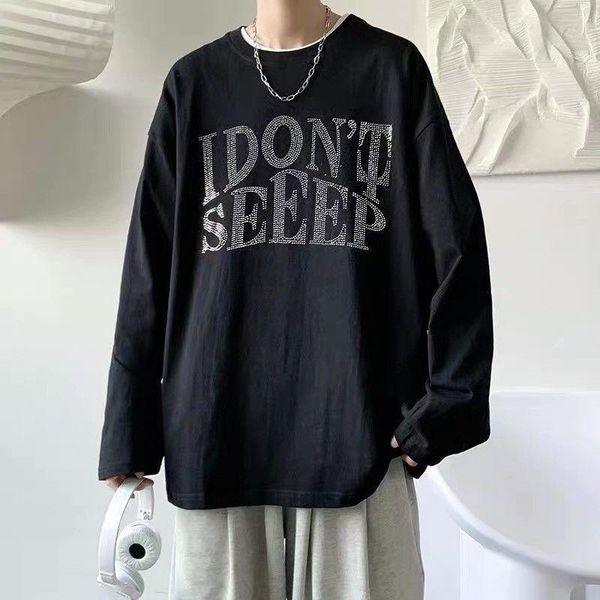 men's t-shirts printed t-shirt men long-sleeved o-neck tshirt autumn hong kong style fashion high street casual loose preppy clothes tr, White;black
men's t-shirts printed t-shirt men long-sleeved o-neck tshirt autumn hong kong style fashion high street casual loose preppy clothes tr, White;black