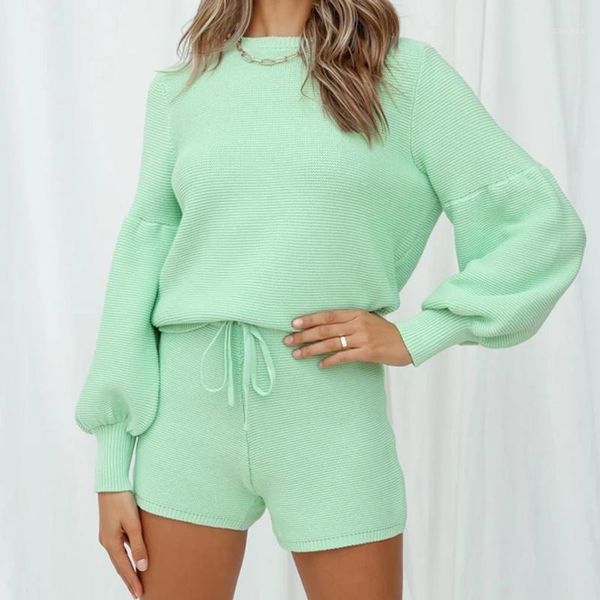 women's tracksuits women knitted sweater suit clothes set elastic long sleeve casual loose shorts female ladies autumn spring, Gray
women's tracksuits women knitted sweater suit clothes set elastic long sleeve casual loose shorts female ladies autumn spring, Gray