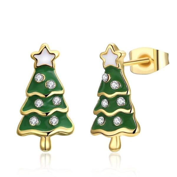 stud fashion jewelry christmas tree ear earrings elegant valentine's day xmas gift for women, Golden;silver
stud fashion jewelry christmas tree ear earrings elegant valentine's day xmas gift for women, Golden;silver