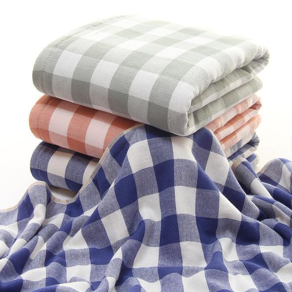 towel 70x140cm cotton gauze classical plaid household soft absorbent bathroom family bath
towel 70x140cm cotton gauze classical plaid household soft absorbent bathroom family bath