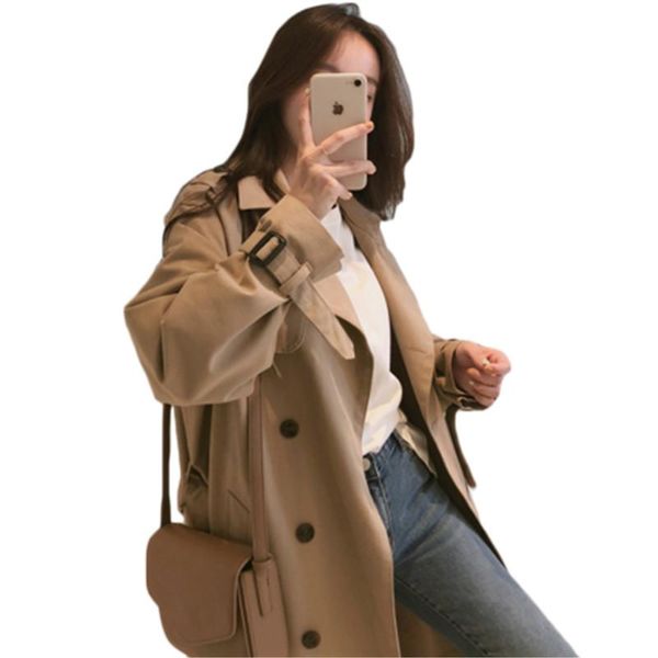 women's trench coats windbreaker spring coat women clothes 2021 streetwear long female outwear sobretudo feminino 783, Tan;black
women's trench coats windbreaker spring coat women clothes 2021 streetwear long female outwear sobretudo feminino 783, Tan;black
