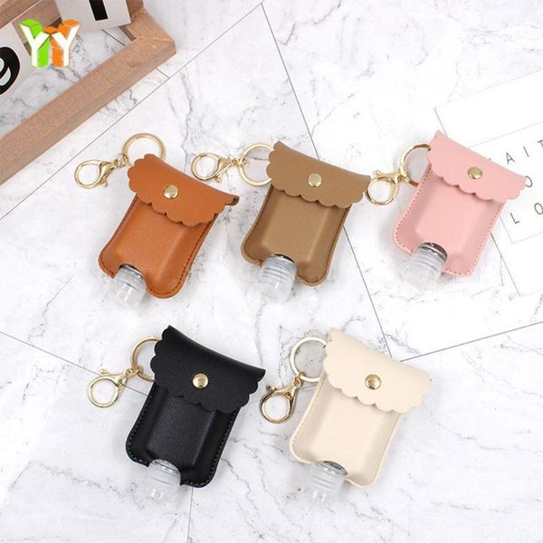 storage bottles & jars portabale mini empty bottle pu leather hand sanitizer keychain holder refillable with flip cap
storage bottles & jars portabale mini empty bottle pu leather hand sanitizer keychain holder refillable with flip cap