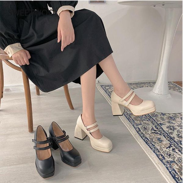 dress shoes 2021 design fashion mary jane elegant women single platform strap party pumps thick high heels 10cm, Black
dress shoes 2021 design fashion mary jane elegant women single platform strap party pumps thick high heels 10cm, Black