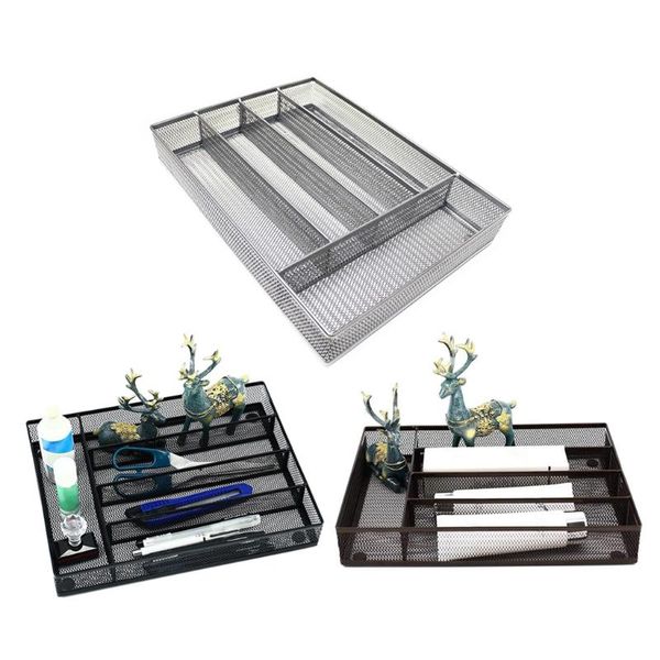 storage baskets 5 compartment mesh cutlery drawer tray -kitchen organization/silverware kitchen utensil flatware tray,12.5x9.6''
storage baskets 5 compartment mesh cutlery drawer tray -kitchen organization/silverware kitchen utensil flatware tray,12.5x9.6''