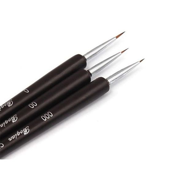 nail brushes 3pcs black handle dotting painting drawing uv gel liner polish brush tool art pen set tools, Yellow
nail brushes 3pcs black handle dotting painting drawing uv gel liner polish brush tool art pen set tools, Yellow