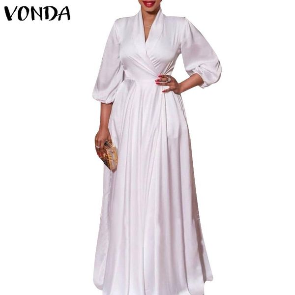 women elegant dress v neck evening party maxi dresses summer sundress 2021 vonda casual vestidos robe femme plus size, Black;gray
women elegant dress v neck evening party maxi dresses summer sundress 2021 vonda casual vestidos robe femme plus size, Black;gray
