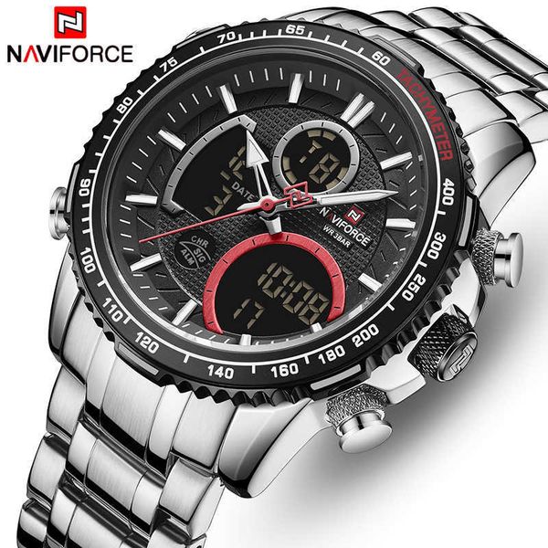 naviforce luxury mens watches fashion sport chronograph brand quartz watch full steel big dial clock relogio masculino 210728, Slivery;brown
naviforce luxury mens watches fashion sport chronograph brand quartz watch full steel big dial clock relogio masculino 210728, Slivery;brown