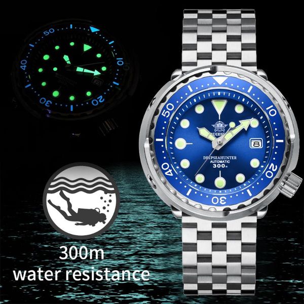 wristwatches 300m water resistant diving swimming sport men watch nh35 movement automatic mechanical diver watches for, Slivery;brown 
wristwatches 300m water resistant diving swimming sport men watch nh35 movement automatic mechanical diver watches for, Slivery;brown