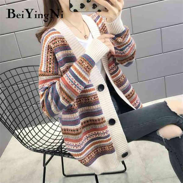 women cardigans retro leisure chic high street korean sweater female autumn winter oversized coats clothing 210506, White
women cardigans retro leisure chic high street korean sweater female autumn winter oversized coats clothing 210506, White